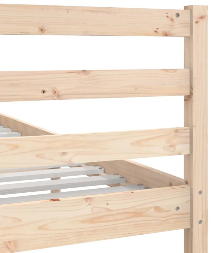 vidaXL Πλαίσιο Κρεβατιού 150 x 200 εκ. Μασίφ Ξύλο King Size