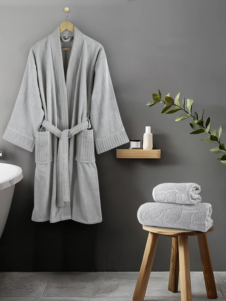 Σετ Πετσέτες (30x50 + 50x90 + 70x140) - Serenity Gray 5206482161351