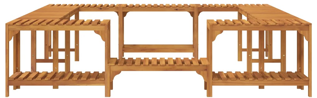 vidaXL Περίβλημα Τζακούζι Καφέ 230 x 230 εκ Μασίφ ξύλο ακακίας