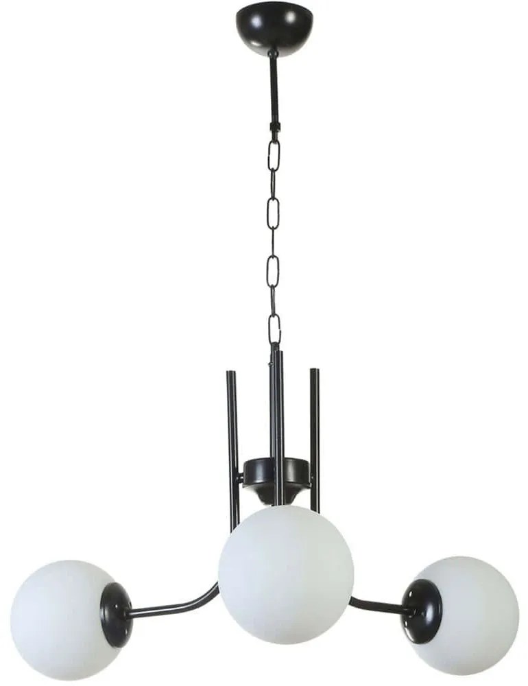 Φωτιστικό Οροφής Nevada 846STL5173 Φ65x70cm 3xE27 40W Black-White Opviq