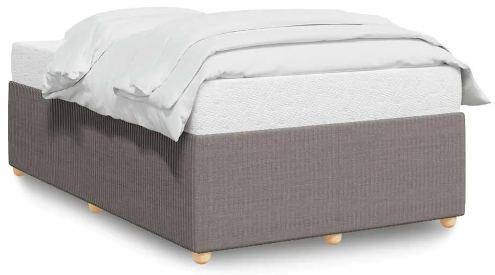 vidaXL Πλαίσιο Κρεβατιού χωρίς στρώμα Taupe 120x190 εκ. Υφασμάτινο