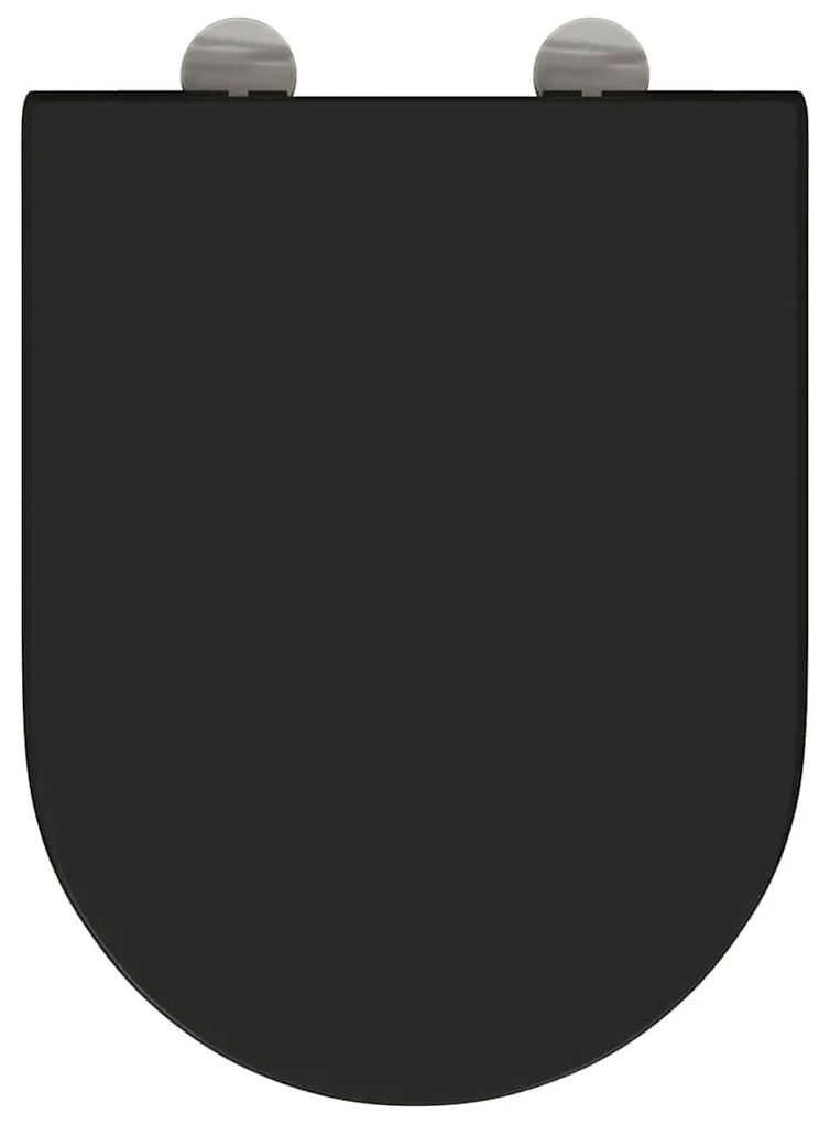 vidaXL Λεκάνη Μαύρο 46,2 x 36 x 4,3 εκ Δυροπλάστ