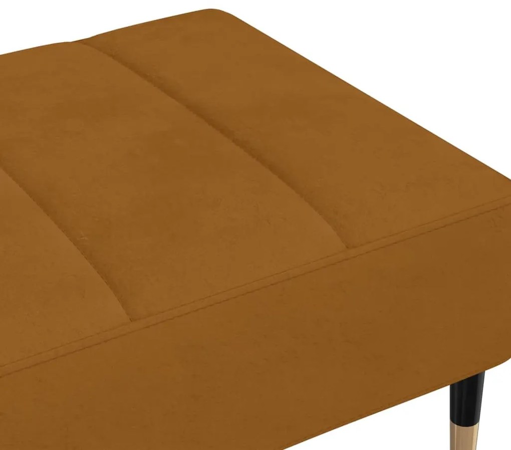 vidaXL Υποπόδιο Καφέ 78 x 56 x 32 εκ. Βελούδινο