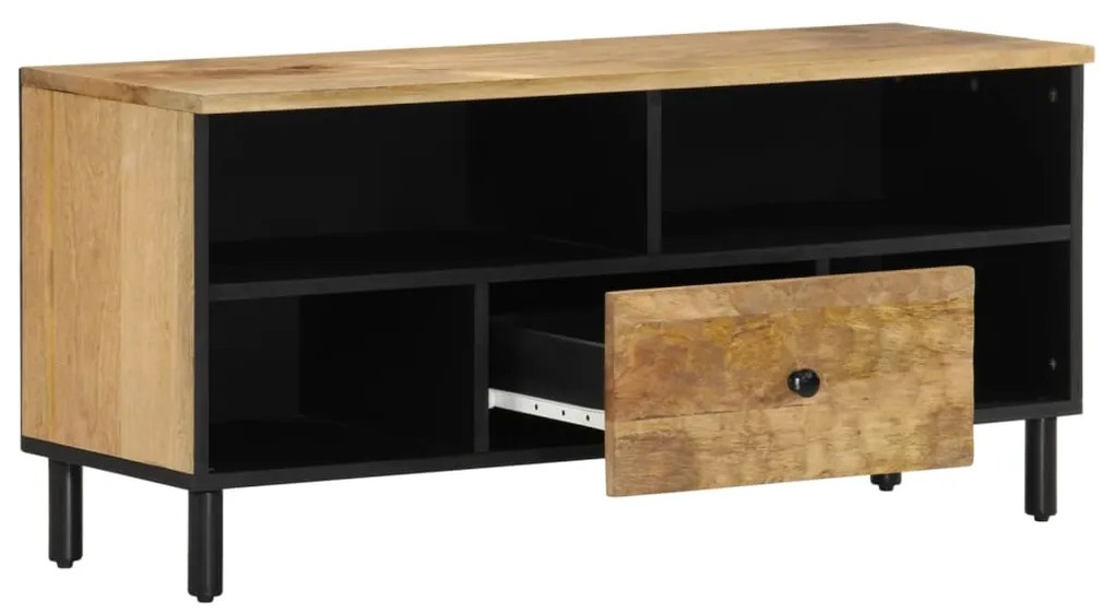 vidaXL Έπιπλο Τηλεόρασης 100 x 33 x 46 εκ. από Μασίφ Ξύλο Μάνγκο