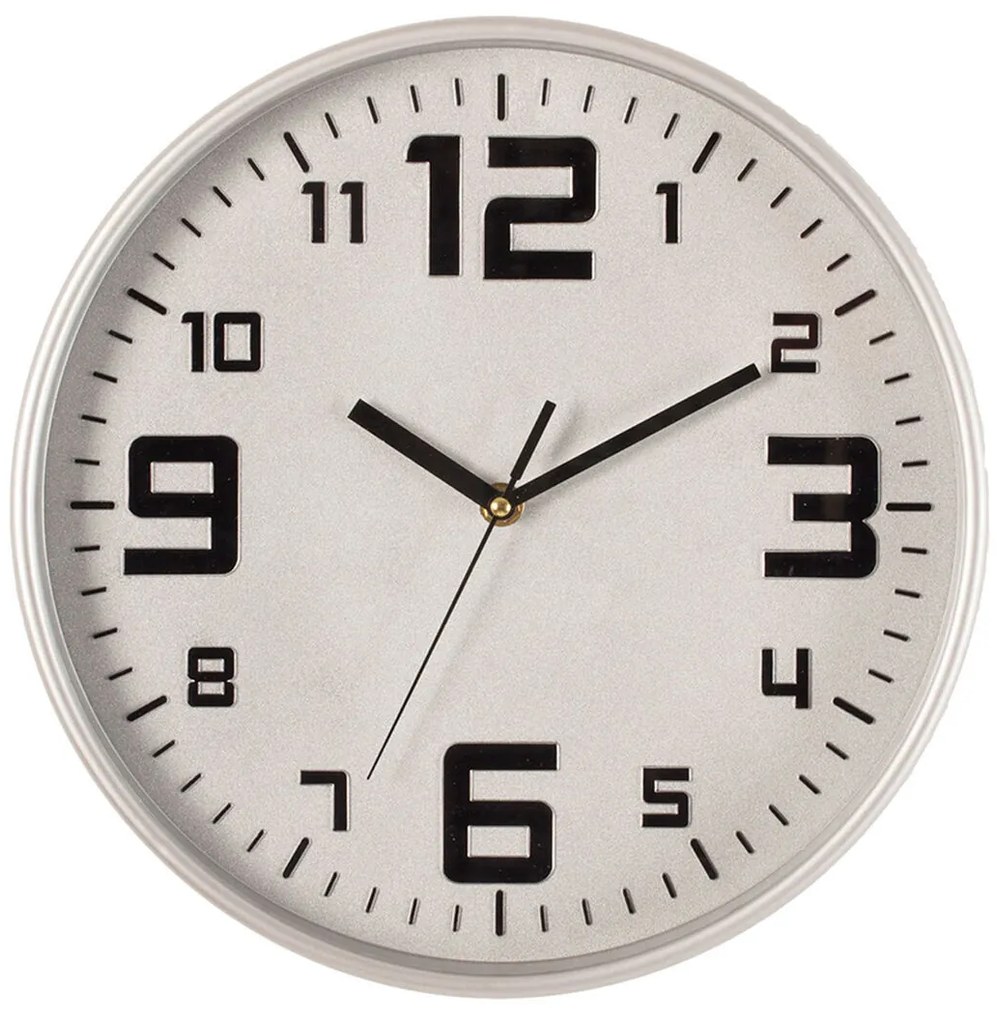 Bordklokke Atmosphera Ασημί πολυπροπυλένιο (Ø 30 cm)