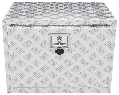VEVOR Underbody Truck Box, 24&quot;×14&quot;×16&quot; Pickup Storage Box, Heavy Duty Aluminum Diamond Plate Tool Box with Lock and Keys, Waterproof Trailer Storage Box with T-Handle Latch for Truck, Van, Trailer