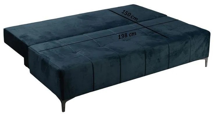 Kαναπές - Κρεβάτι Elena Σκούρο Μπλέ 199x96x93 εκ. 199x96x93 εκ.