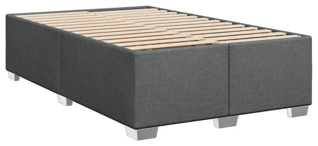 ΚΡΕΒΑΤΙ BOXSPRING ΜΕ ΣΤΡΩΜΑ ΣΚΟΥΡΟ ΓΚΡΙ 120X190 ΕΚ ΥΦΑΣΜΑΤΙΝΟ 3288135