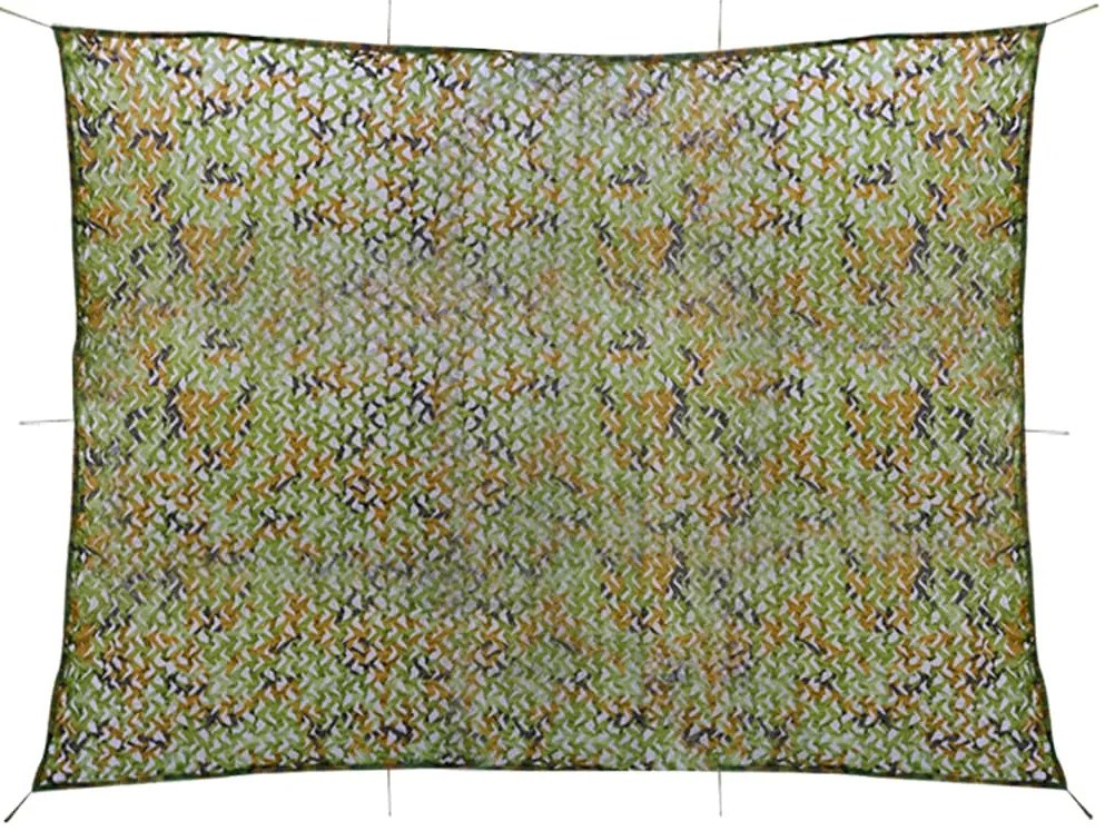vidaXL Δίχτυ Σκίασης Παραλλαγής Πράσινο 2 x 4 μ. με Σάκο Αποθήκευσης