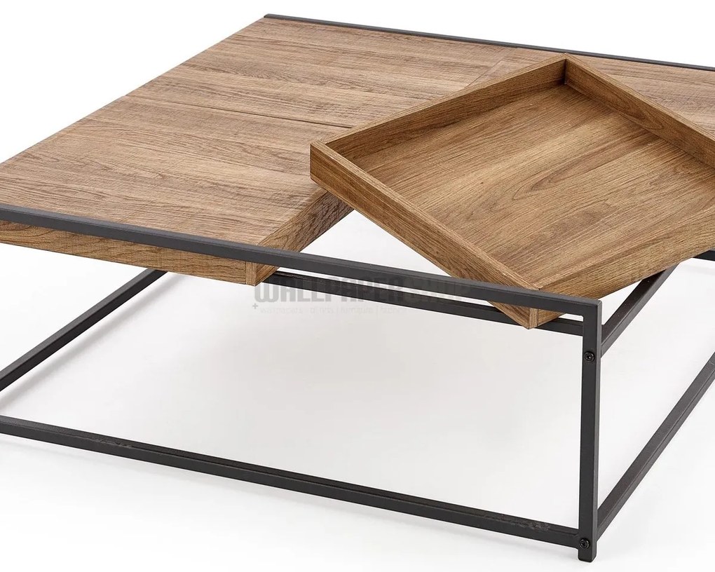 Frey Τραπεζάκι Σαλονιού Καφέ 84x80x30