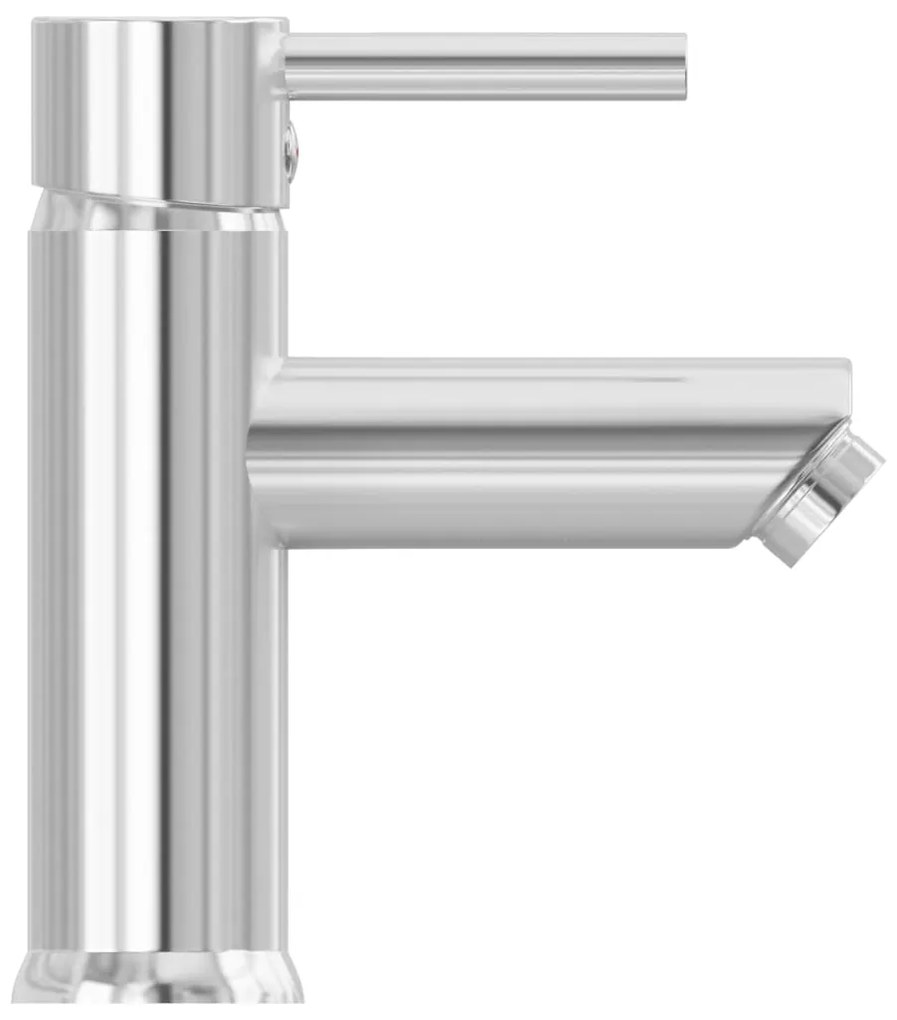 vidaXL Μπαταρία Νιπτήρα Μπάνιου Χρωμέ Φινίρισμα 130 x 176 χιλ.