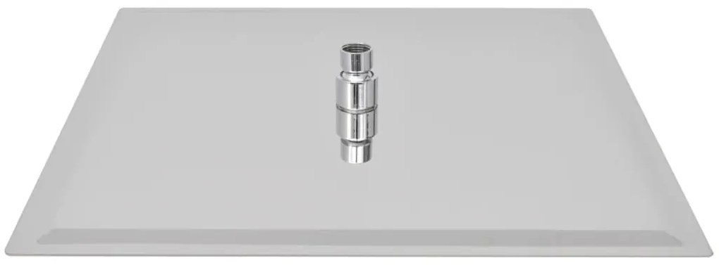 vidaXL Κεφαλή Nτους Βροχή Τετράγωνη 40 x 40 εκ. από Ανοξείδωτο Ατσάλι