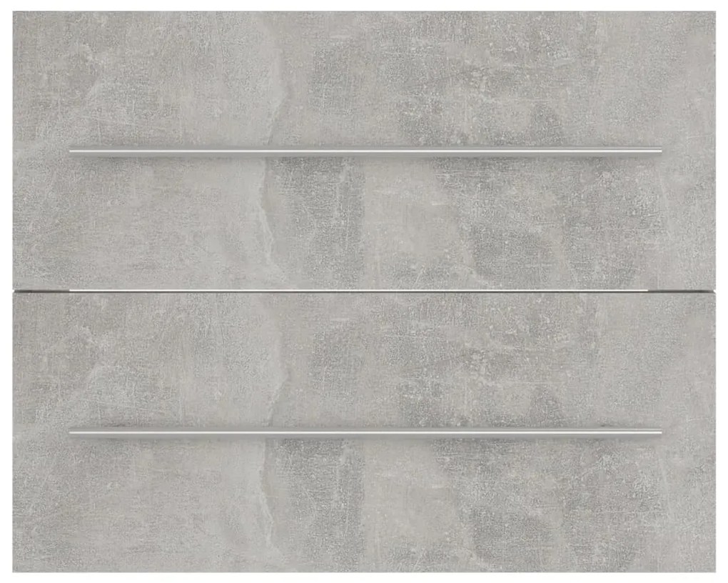 vidaXL Ντουλάπι Νιπτήρα Γκρι Σκυροδέμ. 60x38,5x48 εκ. από Επεξ. Ξύλο