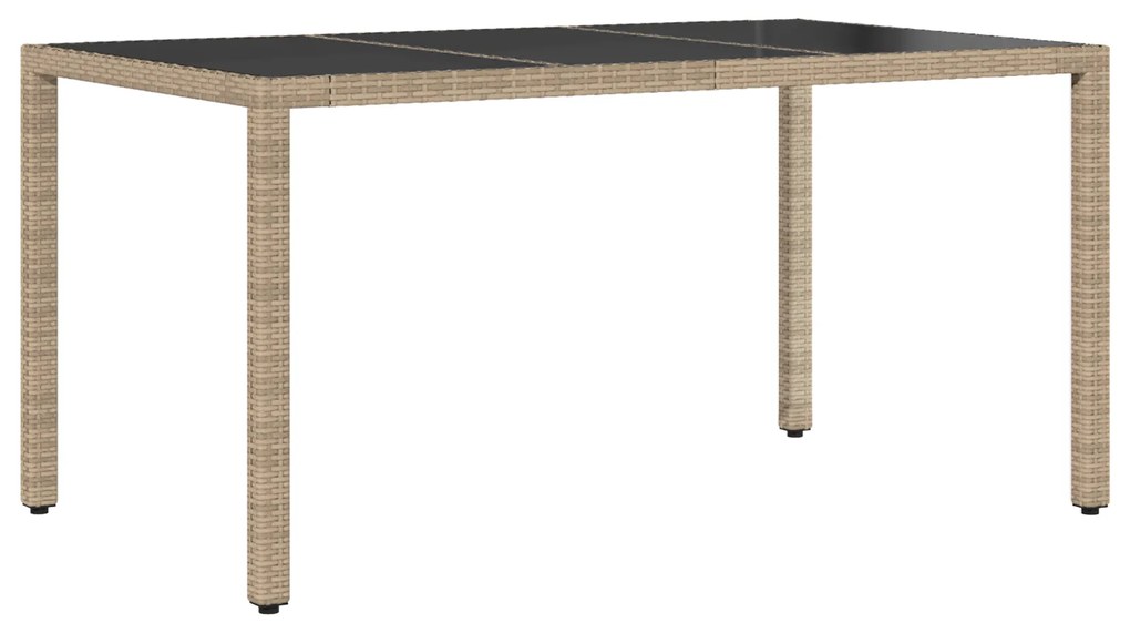 vidaXL Σέτ φαγητού για κήπο 5 pcs Μπεζ 150 x 90 x 75 cm