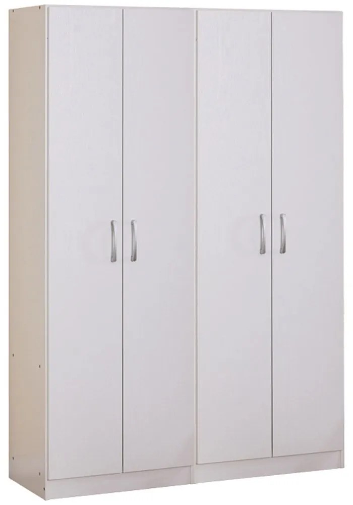Ντουλάπα Τετράφυλλη Jonar I 120x42x180cm White Four Door