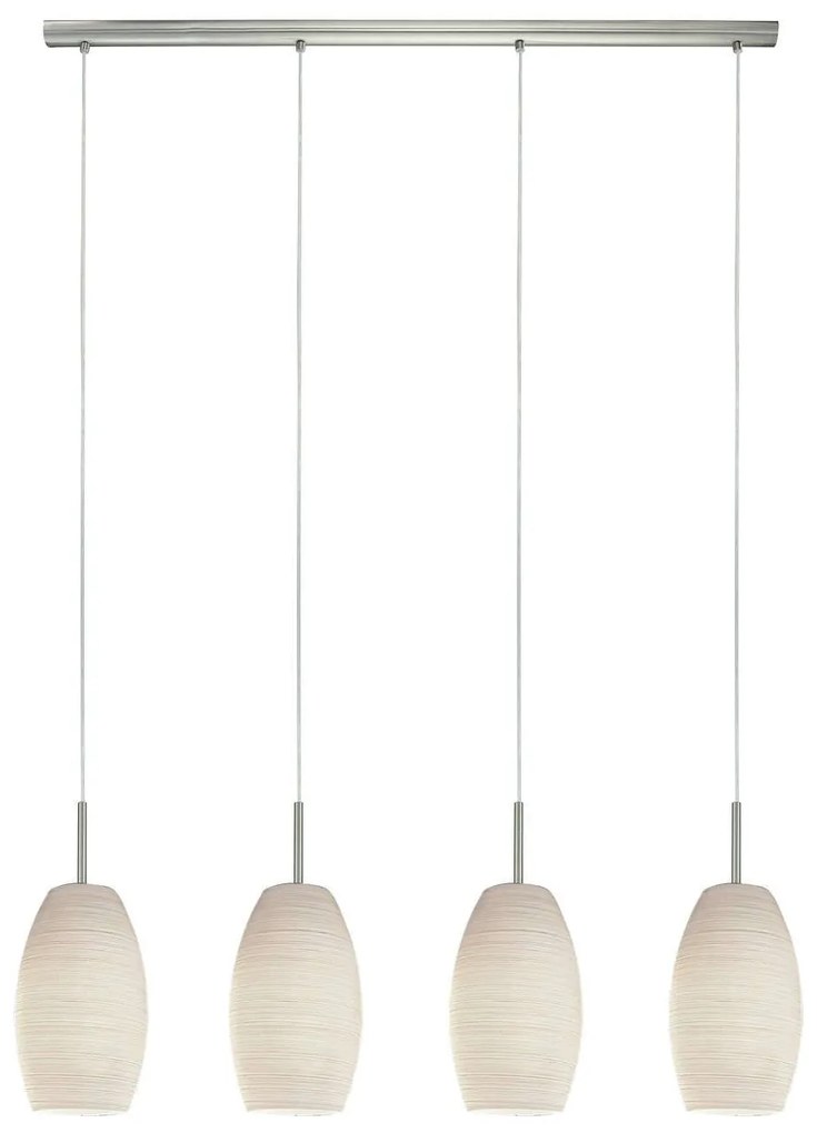 Φωτιστικό Οροφής - Ράγα 97587 Beige Batista 3 Eglo Metal, Glass
