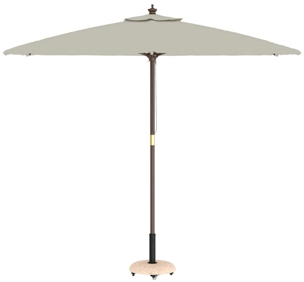 vidaXL Βάση ομπρέλας Κίτρινο και Μαύρο 45 x 45 x 40 cm