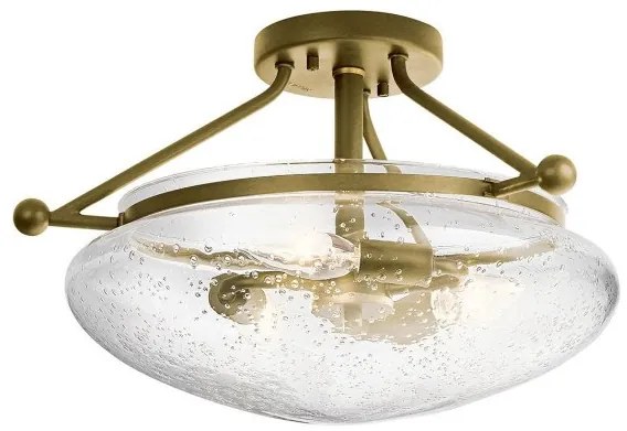 Πλαφονιέρα Φωτιστικό Οροφής 3xE14 Belle Quintiesse Elstead Lighting-QN-BELLE-SF-BNB-Ορείχαλκος QN-BELLE-SF-BNB