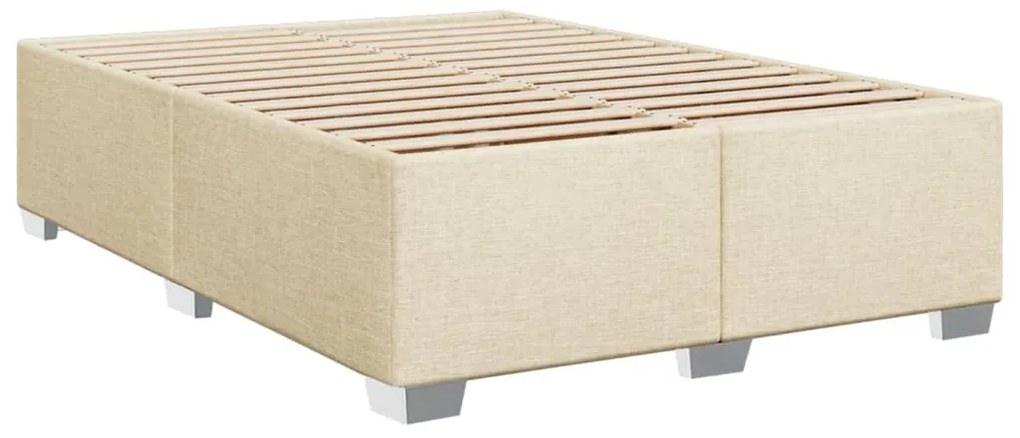 ΚΡΕΒΑΤΙ BOXSPRING ΜΕ ΣΤΡΩΜΑ ΚΡΕΜ 160X200 ΕΚ. ΥΦΑΣΜΑΤΙΝΟ 3290551