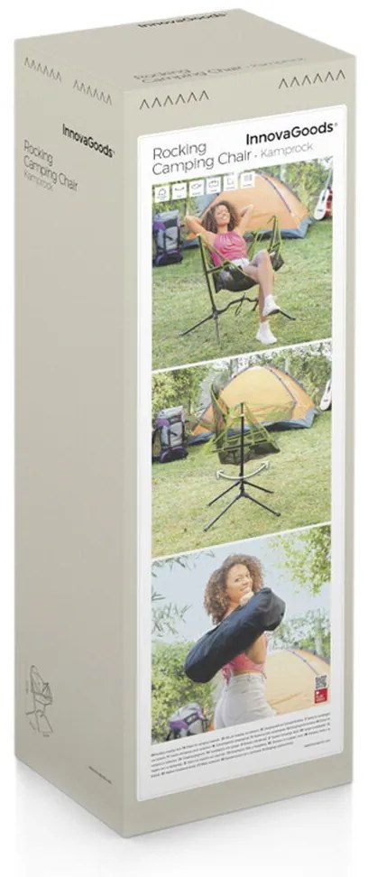 Αναδιπλούμενη Καρέκλα Κατασκηνώσεως με Αιώρηση Kamprock InnovaGoods
