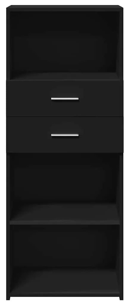 vidaXL Ντουλάπι Μαύρο 50x42,5x124 εκ. από Επεξεργασμένο Ξύλο
