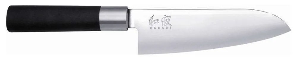 Μαχαίρι Santoku Wasabi 6716S 16,5cm Black KAI Stainless Steel