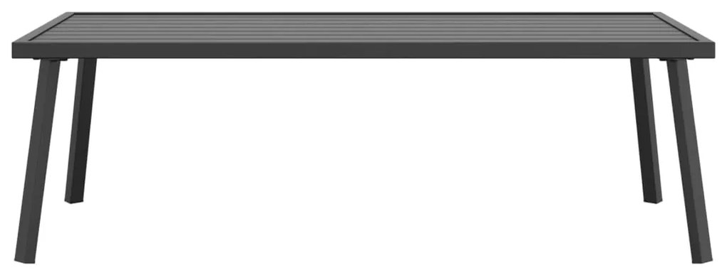 vidaXL Τραπεζάκι Κήπου Ανθρακί 110 x 55 x 35 εκ. από Ατσάλι