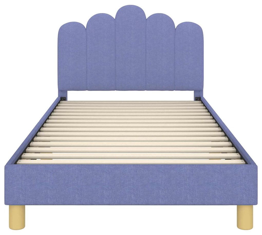 vidaXL Κρεβάτι Παιδικής Κρεβατοκάμαρας με Κεφαλάκι Μπλε τζην