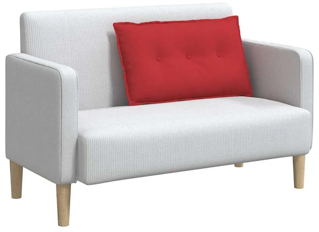 vidaXL Μαξιλάρι Πλάτης Κόκκινο 80 x 19 x 50 εκ ύφασμα