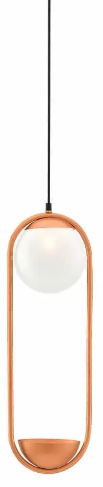 Φωτιστικό Οροφής Κρεμαστό Με Κασπώ 01266 G9 20x55cm Copper Luma