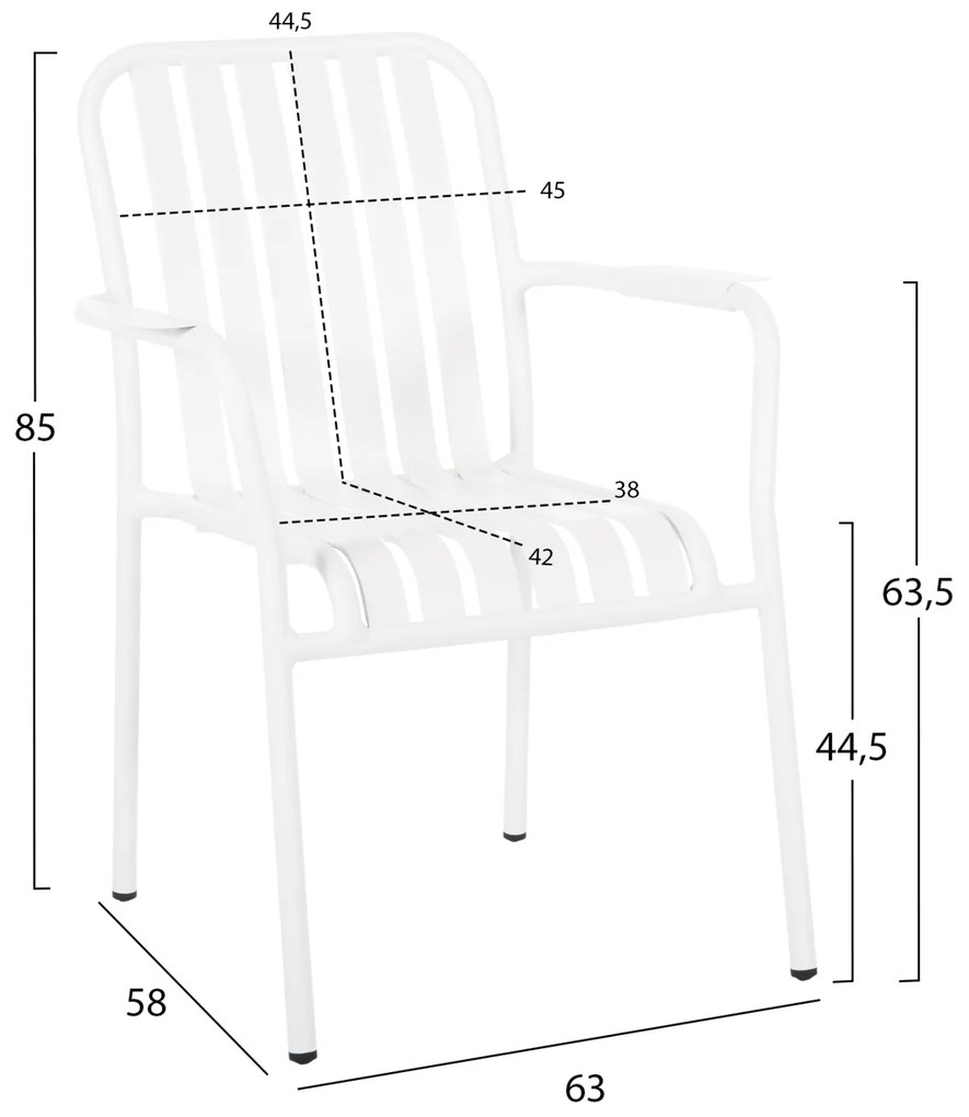 ΠΟΛΥΘΡΟΝΑ ΑΛΟΥΜΙΝΙΟΥ RACHEL HM6088.02 ΛΕΥΚΗ 63x58x85Υεκ. (1 Τεμμάχια)