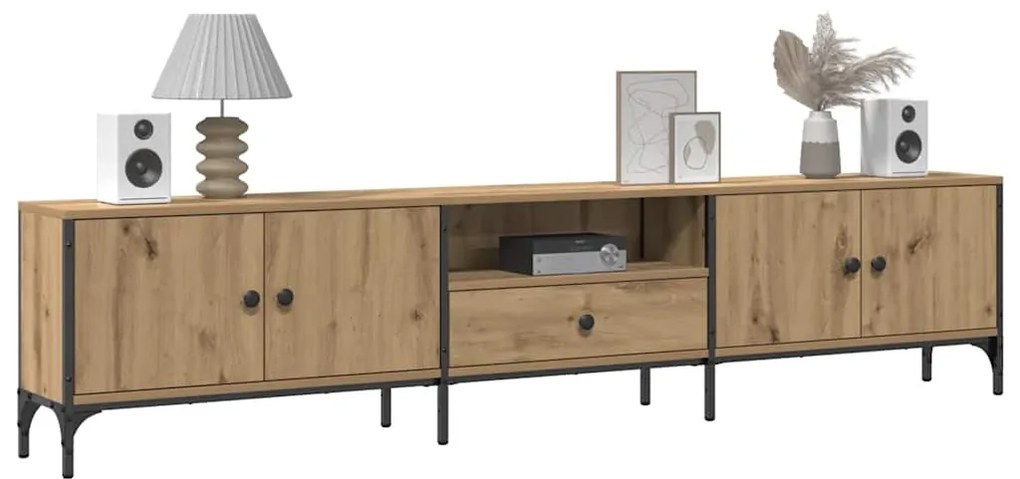 vidaXL Έπιπλο Τηλεόρασης με Συρτάρι Δρυς 200x25x44 εκ Επεξ. Ξύλο