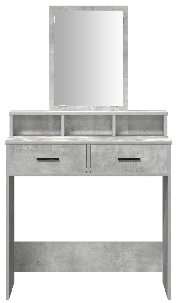 vidaXL Τουαλέτα με Συρτάρια Γκρι Σκυρόδεμα 79x41x140 εκ.