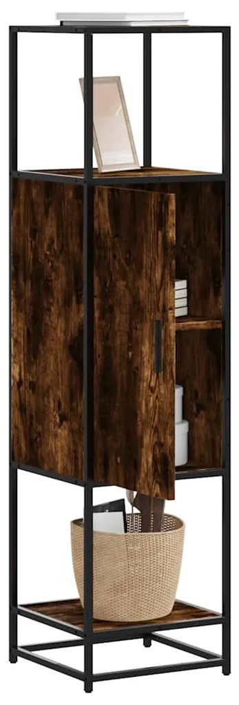 Highboard Καπνιστή δρυς Κατασκευασμένο ξύλο και μέταλλο