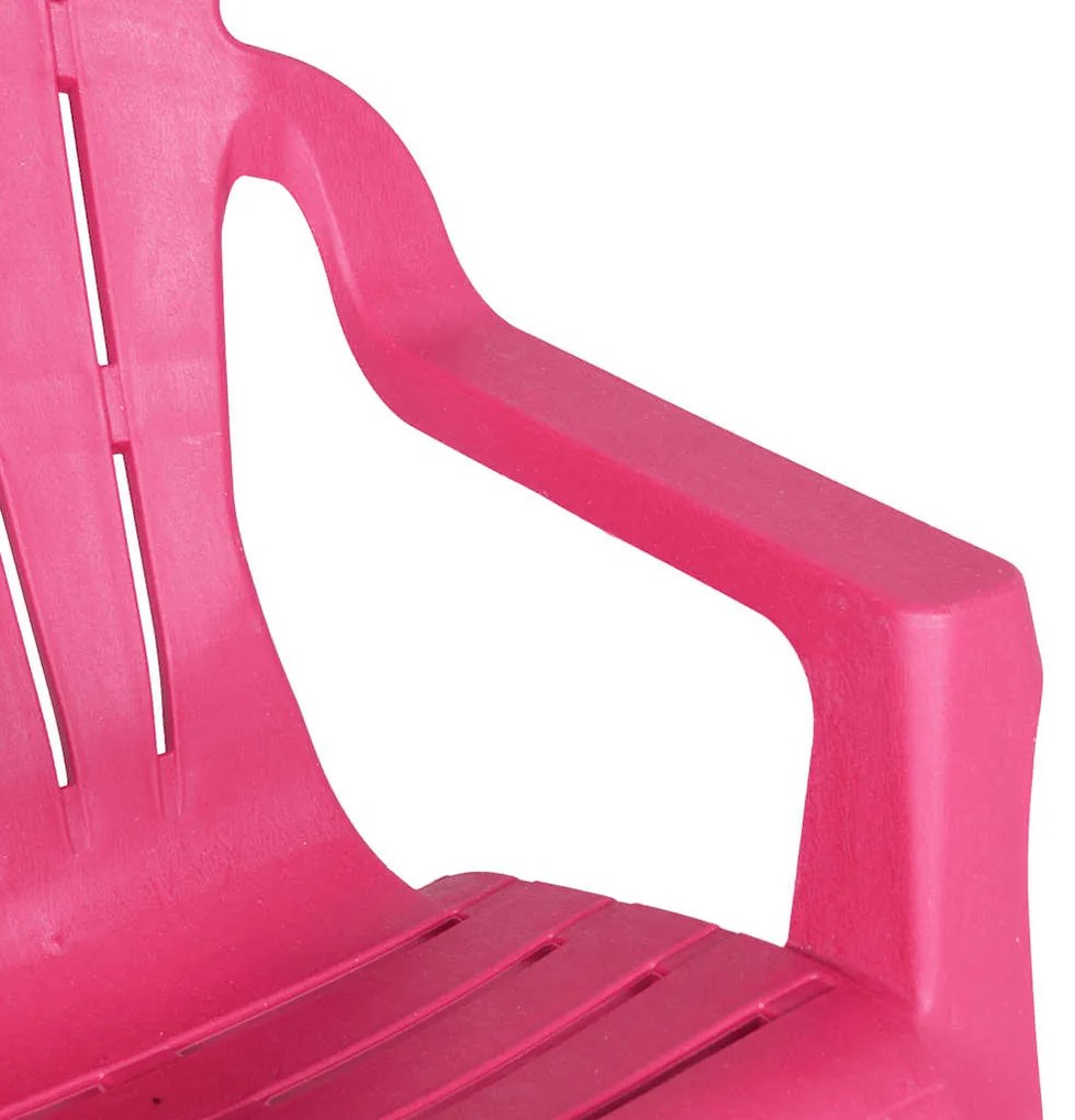 vidaXL Καρέκλες Κήπου Παιδικές 2 τεμ. Ξύλινη Όψη Ροζ 37x34x44 εκ. PP