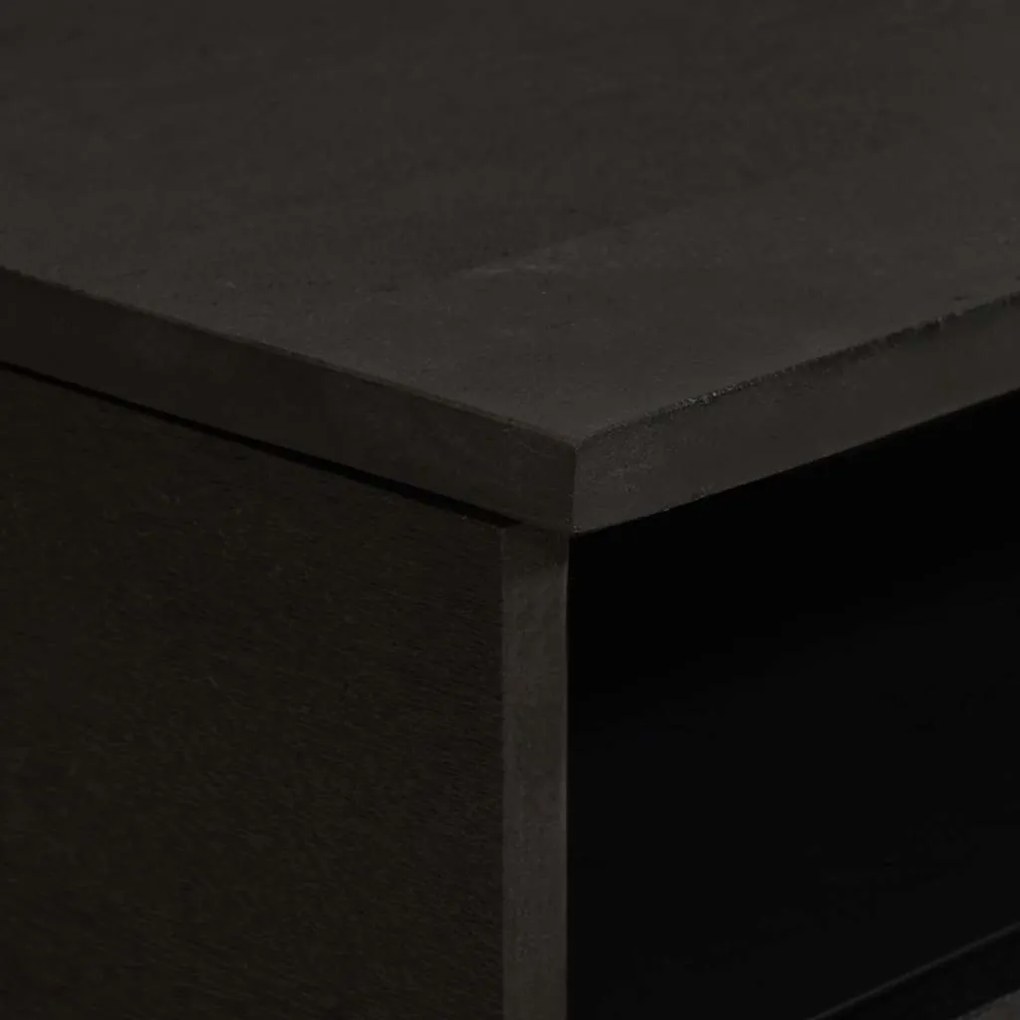 vidaXL Τραπεζάκι σαλονιού Μαύρο 80 x 54 x 40 εκ Στερεό ξύλο μάνγκο