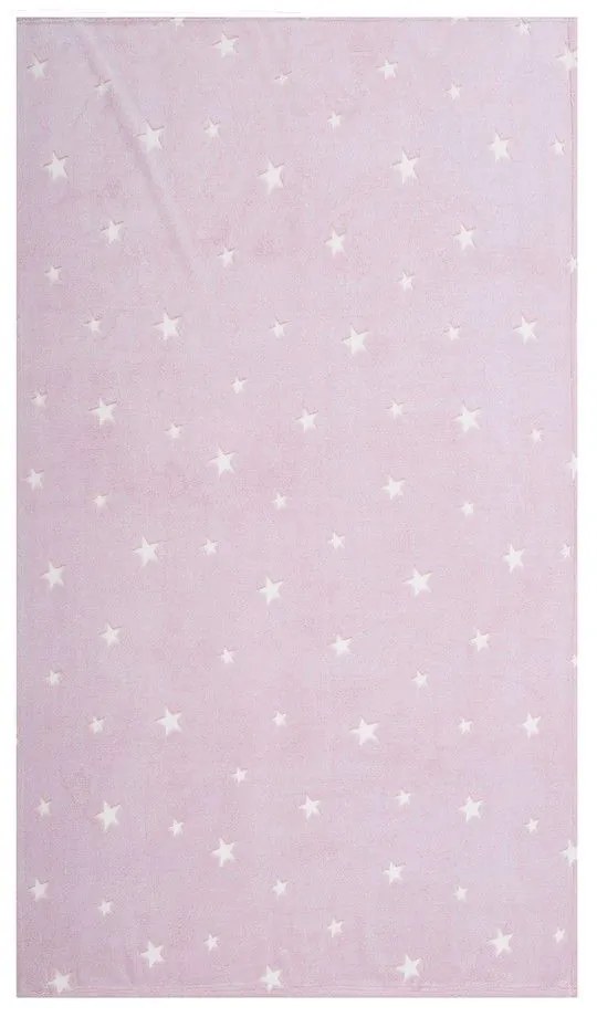 Κουβέρτα Βρεφική Fleece Glow Interstellar Pink Nef-Nef Κούνιας 110x150cm Πολυέστερ