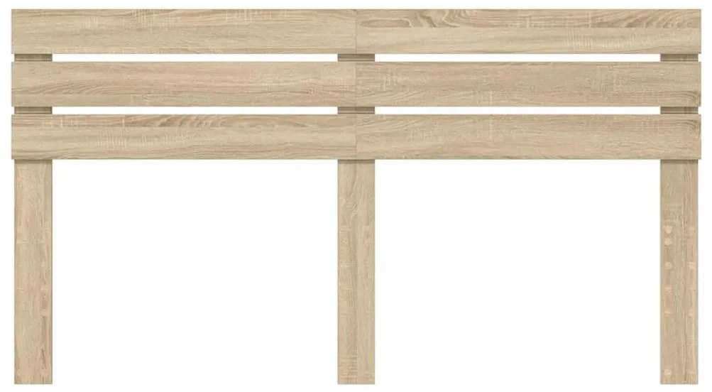 vidaXL Κεφαλάρι με κεφαλάρι Δρύς Sonoma 200 cm Επεξεργασμένο ξύλο