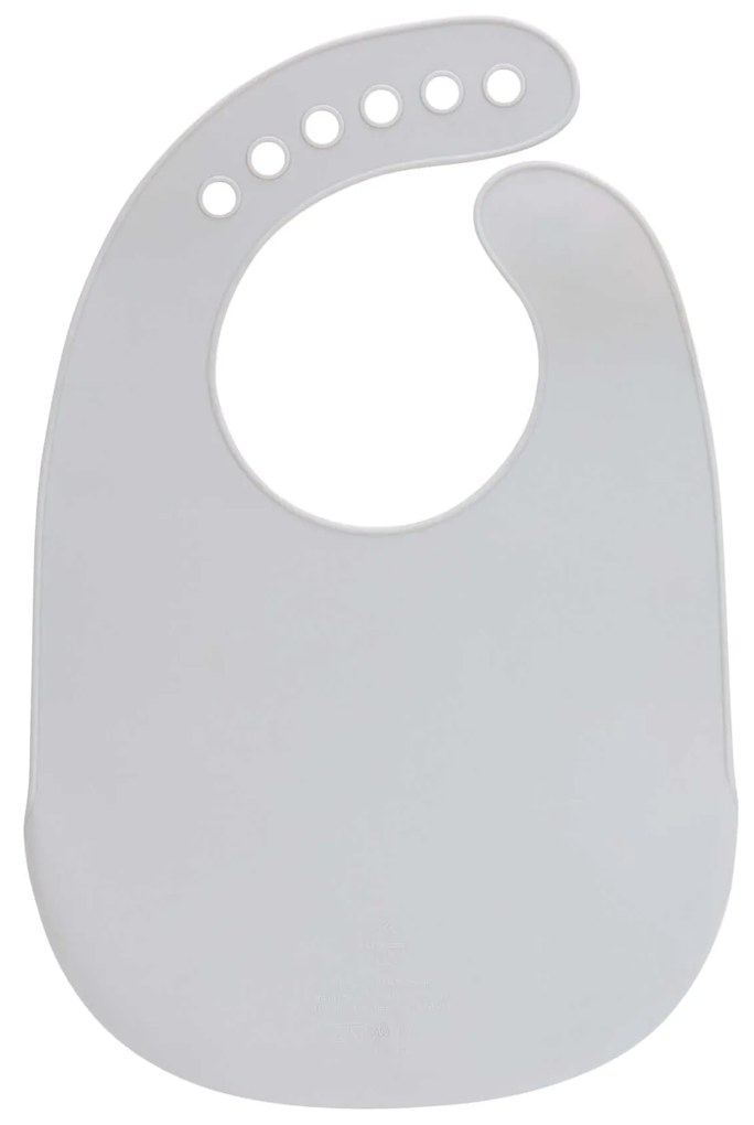 Σαλιάρα σιλικόνης Little Chums Mouse Grey LÄSSIG