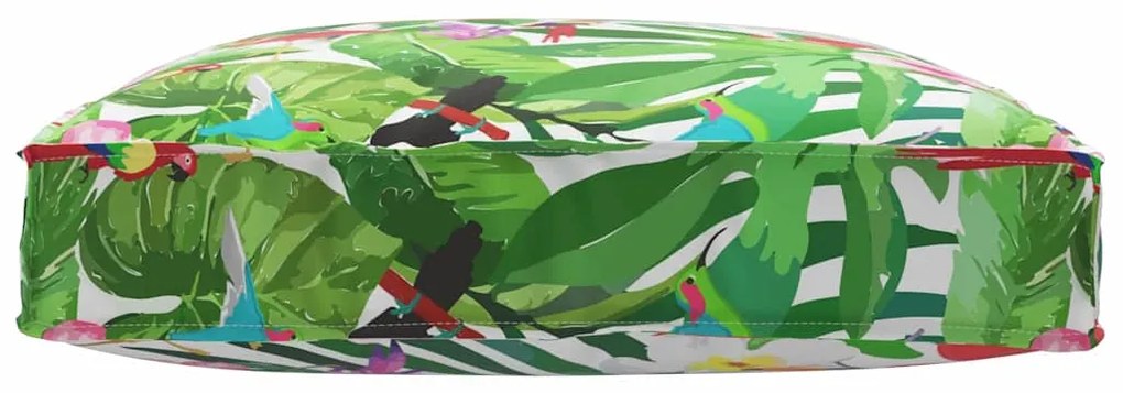 vidaXL Μαξιλάρι παλέτας για κάθισμα Floral Πολύχρωμο 80 x 80 x 12 cm