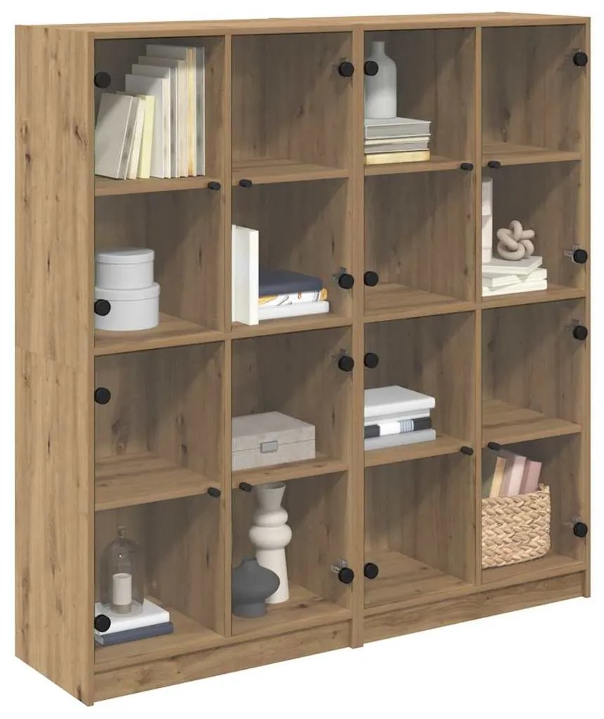 vidaXL Highboard 2 pcs Artisan Oak 136 x 37 x 142 εκ