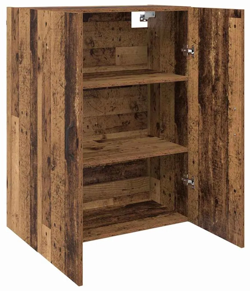 vidaXL Ντουλάπια Τοίχου 2 pcs Παλαιό ξύλο 69.5 x 34 x 90 εκ.