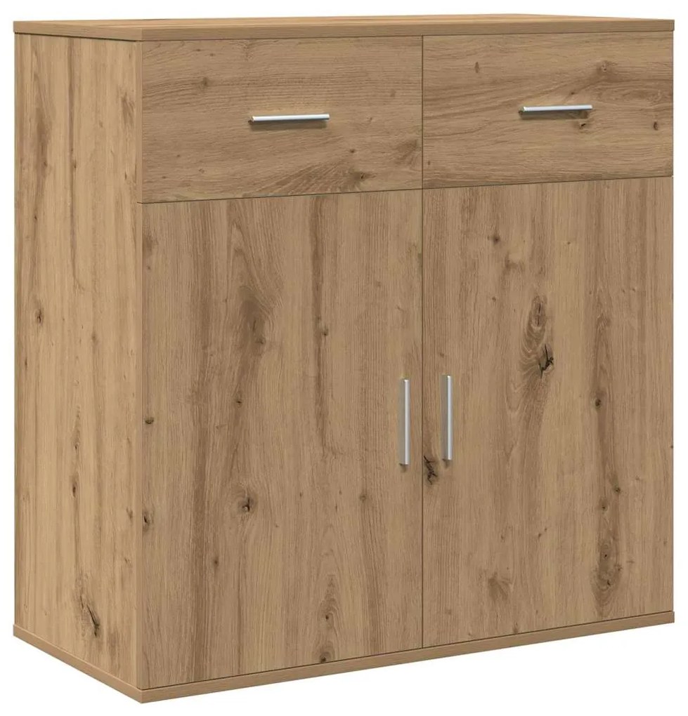 vidaXL Πλαϊνό γραφείο artisan δρυς 79 x 38 x 80 εκ. Επεξεργασμένο ξύλο