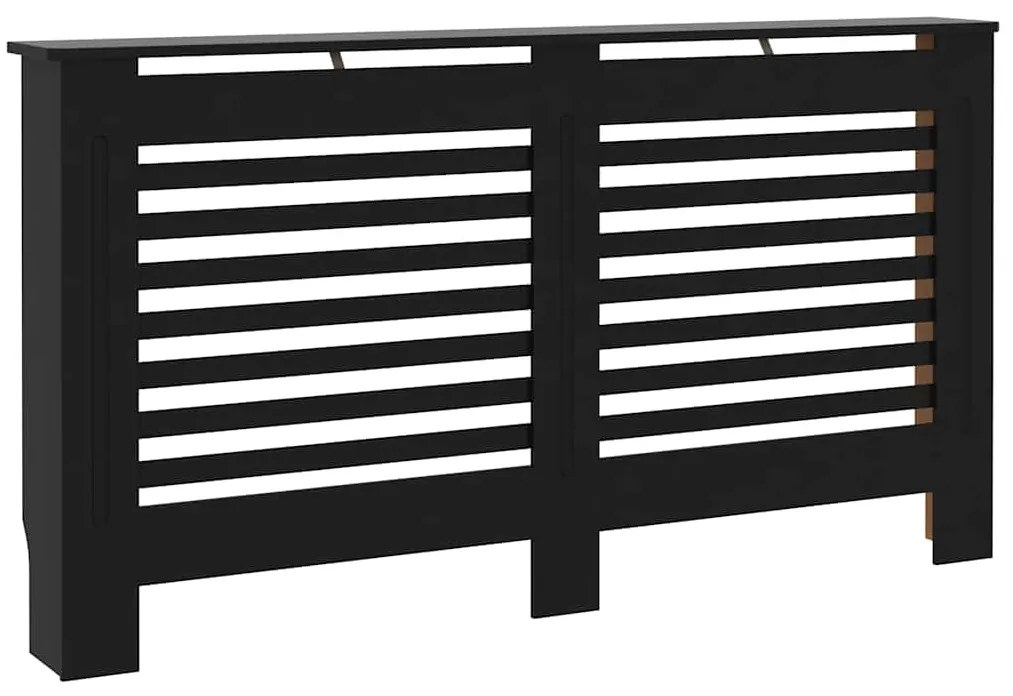 vidaXL Κάλυμμα Καλοριφέρ Μαύρο 152 x 19 x 81,5 εκ. από MDF
