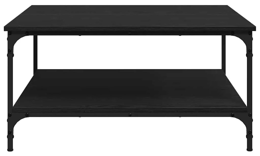 vidaXL Τραπεζάκι σαλονιού Μαύρη δρυς 80 x 80 x 40 cm