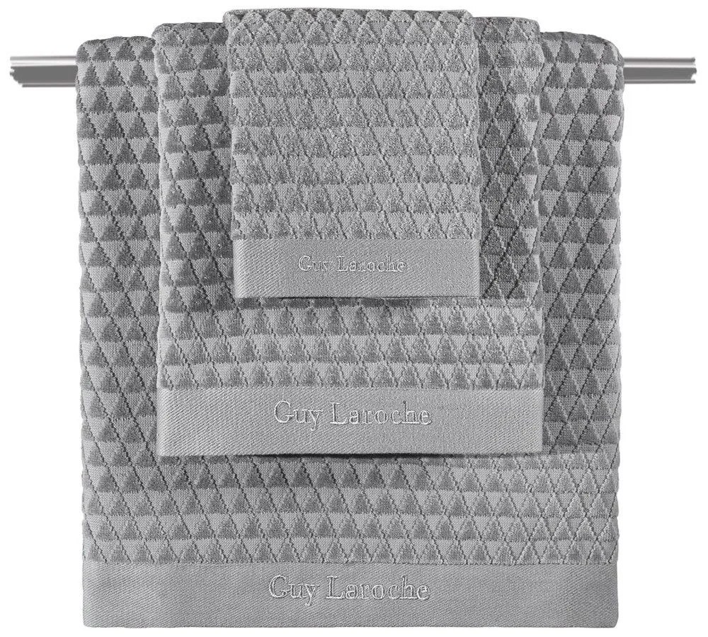 Πετσέτες Tokyo (Σετ 3τμχ) Silver Guy Laroche Towels Set 70x140cm 100% Βαμβάκι