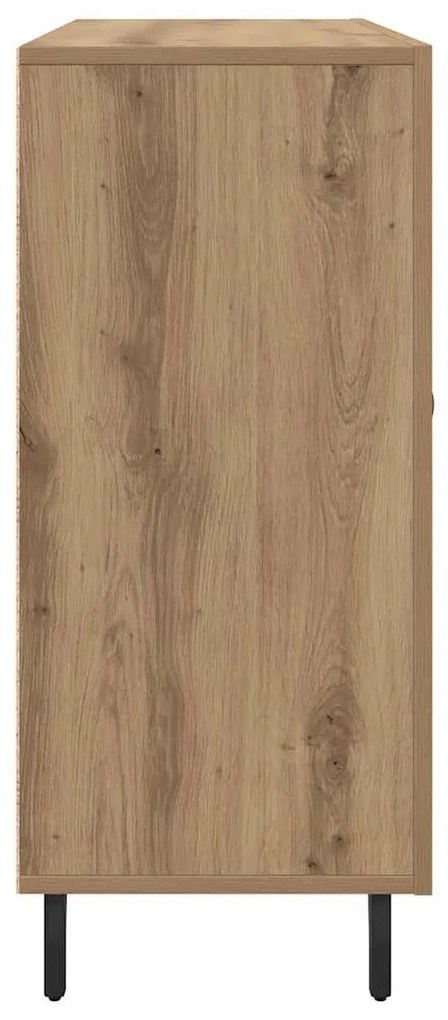 vidaXL Πλαϊνό γραφείο Καφέ 90 x 34 x 80 εκ. Επεξεργασμένο ξύλο