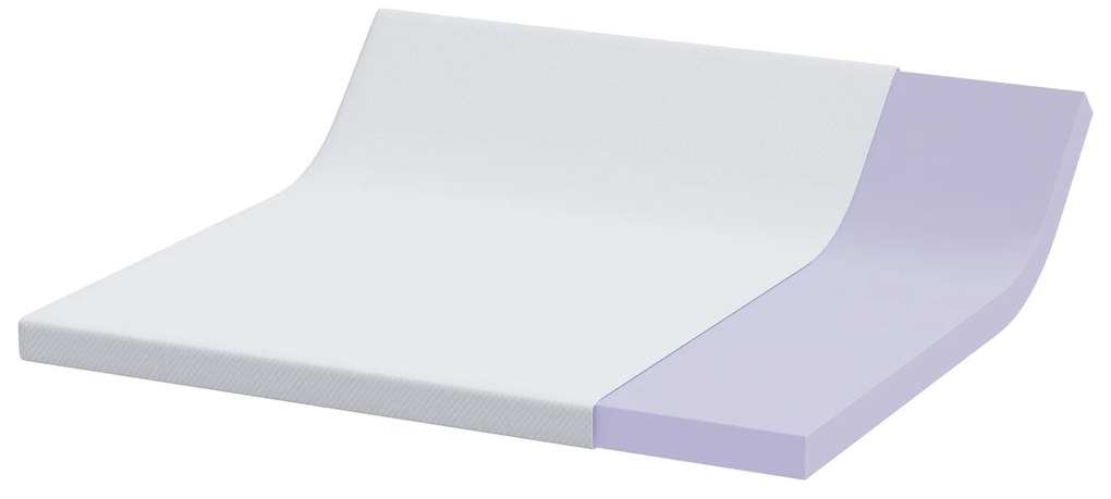 vidaXL Στρώματα Λευκό 180 x 200 cm 100% ύφασμα πολυεστέρα με τζακάρ