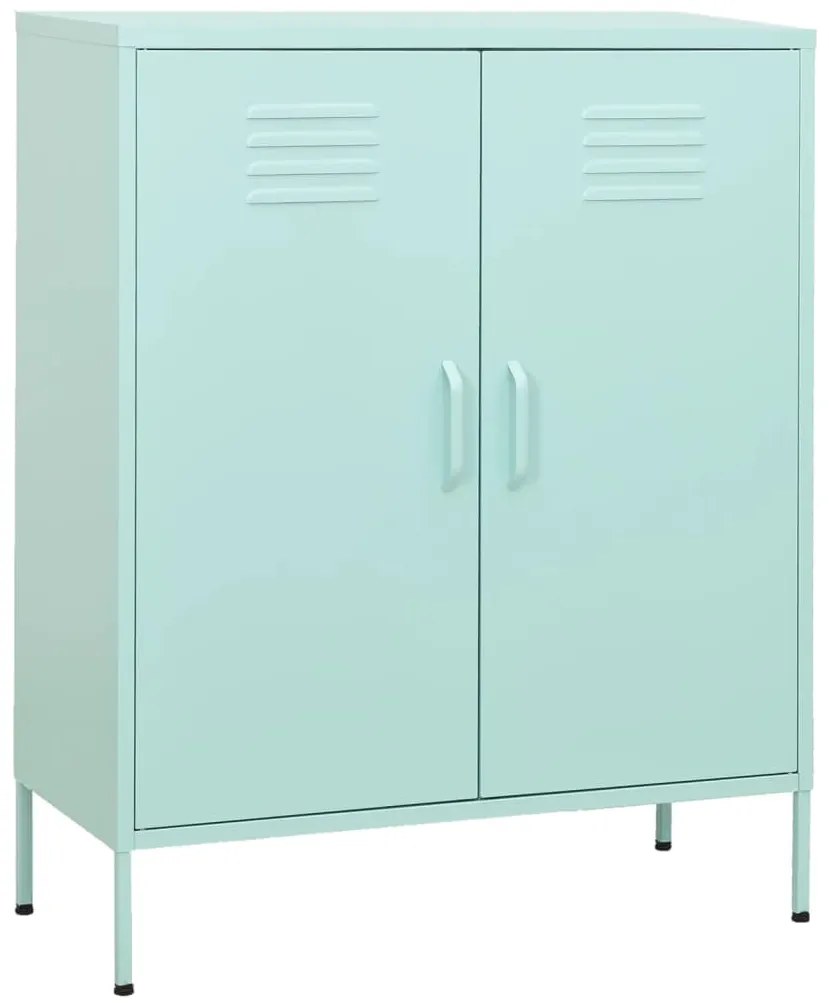 vidaXL Ντουλάπι Αποθήκευσης Χρώμα Μέντα 80 x 35 x 101,5 εκ. Ατσάλινο