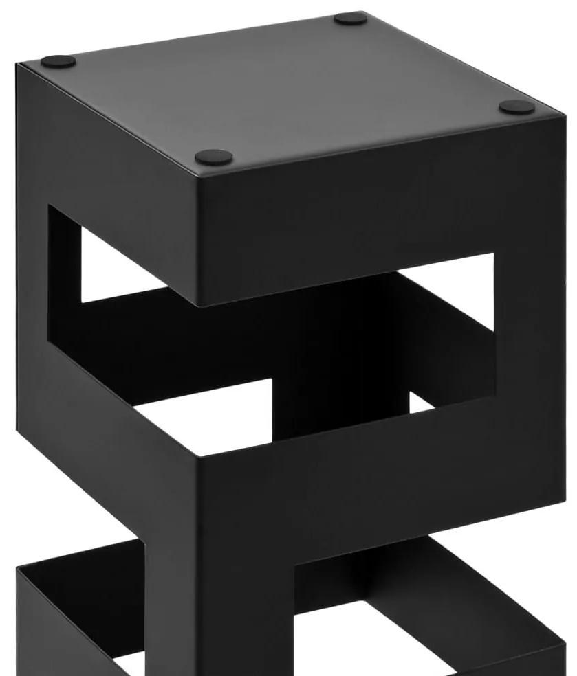 Ομπρελοθήκη με Σχέδιο Tetris Μαύρη Ατσάλινη - Μαύρο